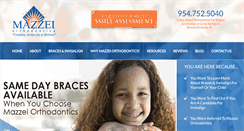 Desktop Screenshot of mazzeiortho.com