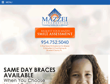 Tablet Screenshot of mazzeiortho.com